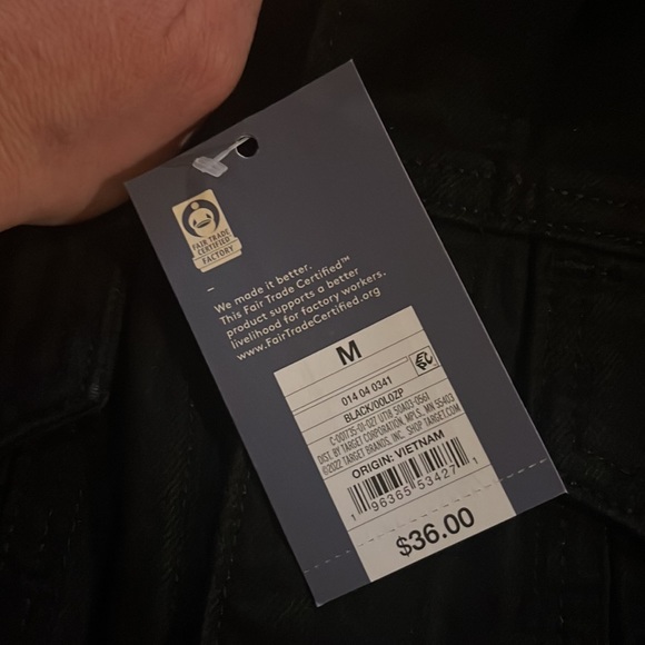 NWT black denim jacket - Picture 2 of 2